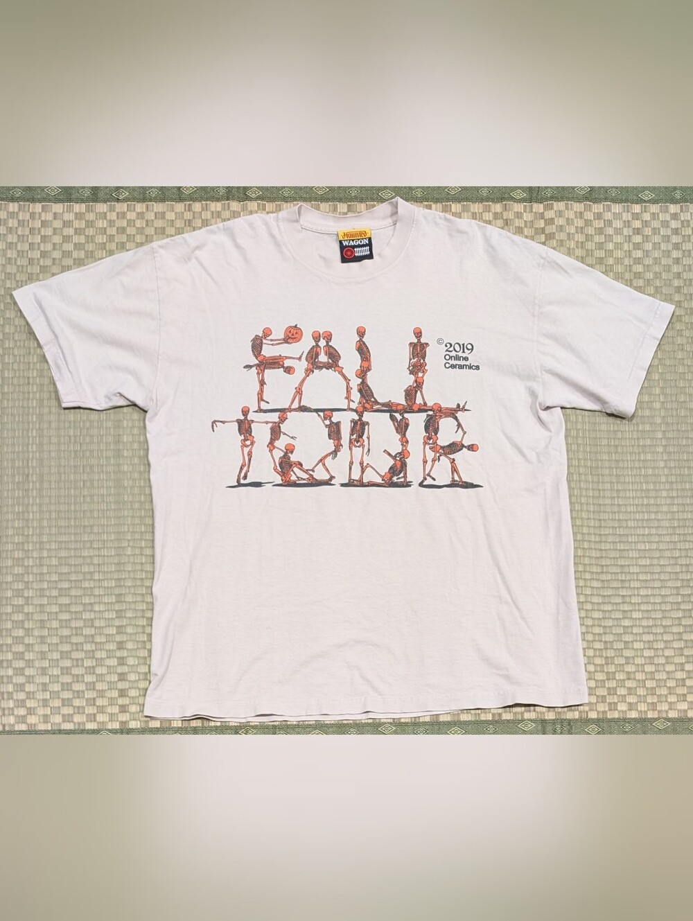 RARE Online Ceramics x Haunted Wagon Fall Tour 2019 Halloween T-Shirt Size XL